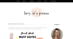 Desktop Screenshot of heyitsjenna.com